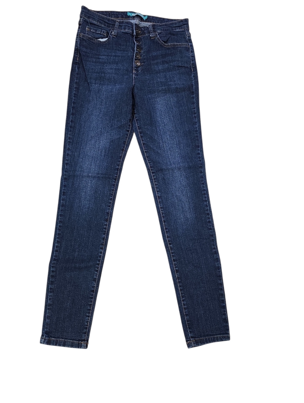Dollhouse Blue Skinny Jeans with Classic Stitching 7